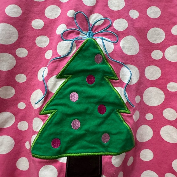 Three Sisters Pink Polka Dot Christmas Shirt - Picture 2 of 3